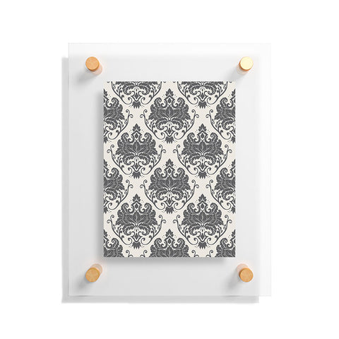 Avenie Luxury Damask Neutral Floating Acrylic Print