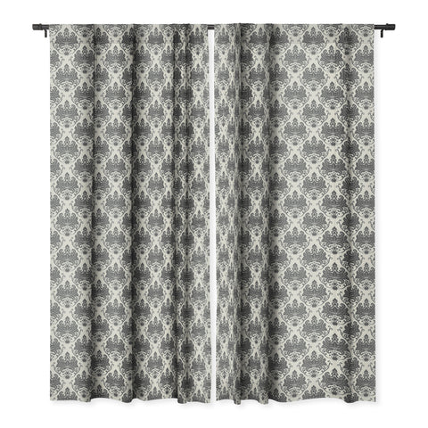 Avenie Luxury Damask Neutral Blackout Window Curtain