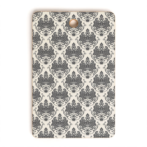 Avenie Luxury Damask Neutral Cutting Board Rectangle