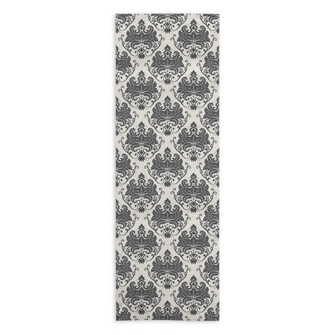 Avenie Luxury Damask Neutral Yoga Towel