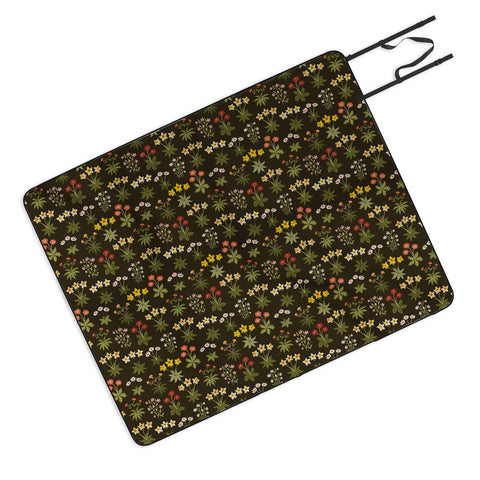 Avenie Magical Menagerie Botanicals Picnic Blanket