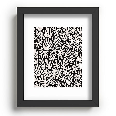 Avenie Matisse Inspired Shapes Black I Recessed Framing Rectangle
