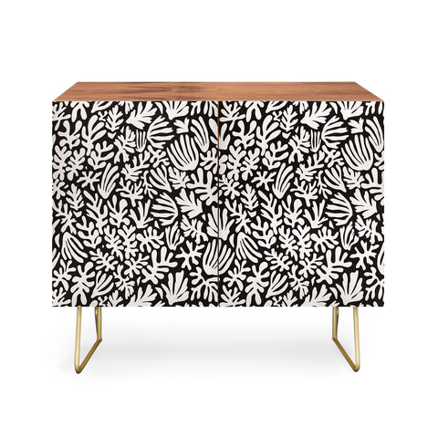 Avenie Matisse Inspired Shapes Black I Credenza