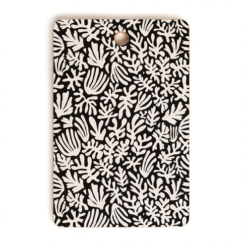 Avenie Matisse Inspired Shapes Black I Cutting Board Rectangle