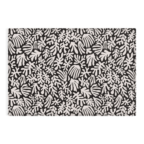 Avenie Matisse Inspired Shapes Black I Outdoor Rug