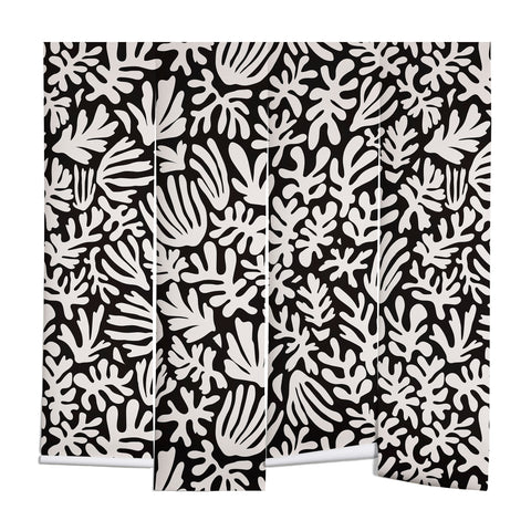 Avenie Matisse Inspired Shapes Black I Wall Mural