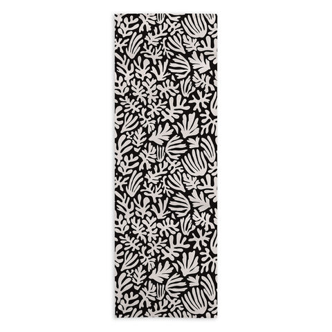 Avenie Matisse Inspired Shapes Black I Yoga Towel