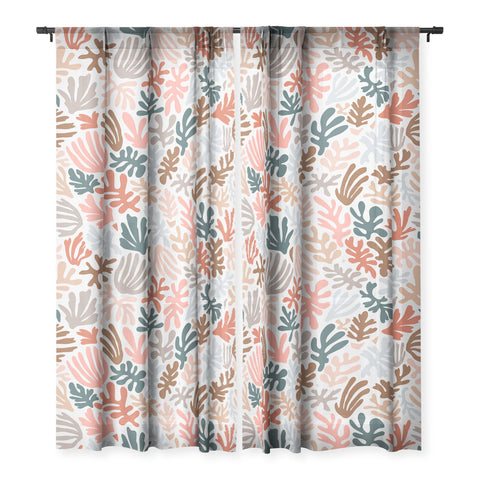 Avenie Matisse Inspired Shapes Sheer Non Repeat