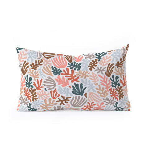 Avenie Matisse Inspired Shapes Oblong Throw Pillow
