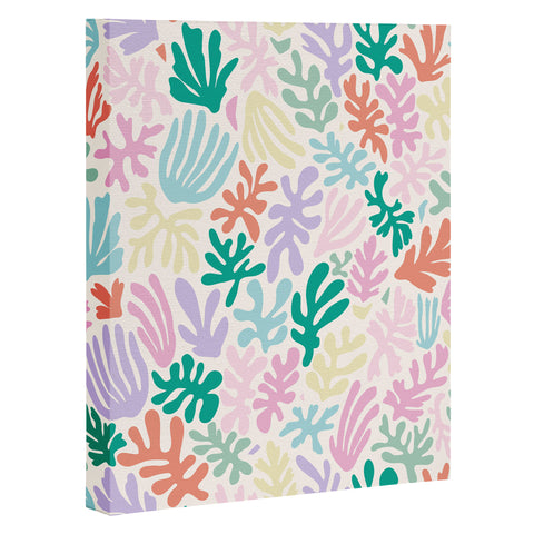 Avenie Matisse Inspired Shapes Pastel Art Canvas