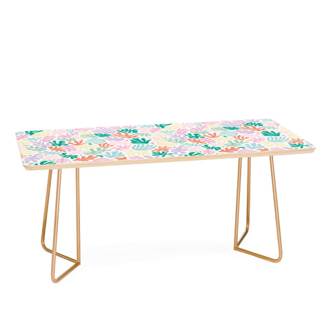 Avenie Matisse Inspired Shapes Pastel Coffee Table