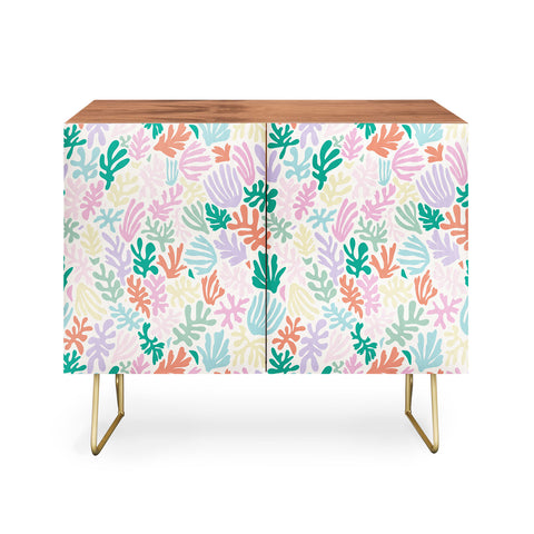 Avenie Matisse Inspired Shapes Pastel Credenza