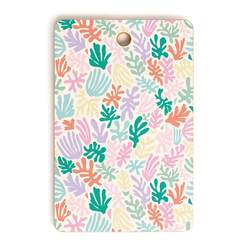 Avenie Matisse Inspired Shapes Pastel Cutting Board Rectangle