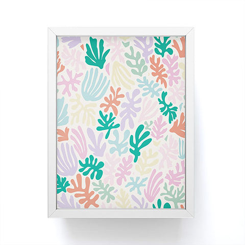 Avenie Matisse Inspired Shapes Pastel Framed Mini Art Print