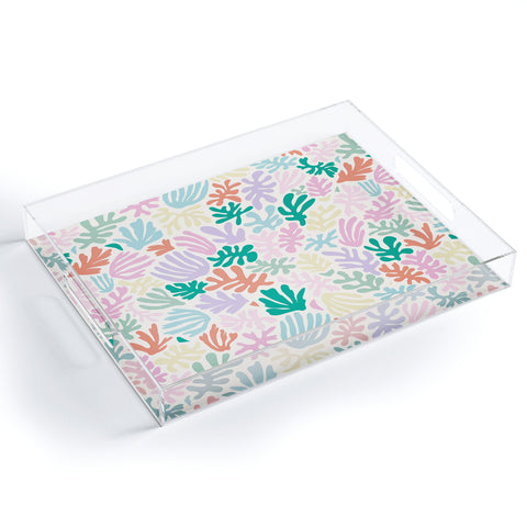 Avenie Matisse Inspired Shapes Pastel Acrylic Tray