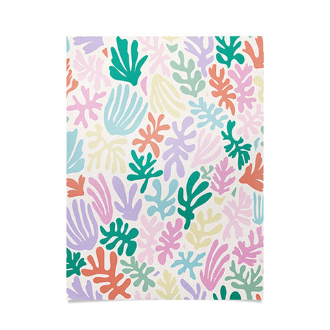 Avenie Matisse Inspired Shapes Pastel Poster