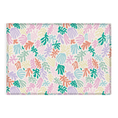Avenie Matisse Inspired Shapes Pastel Outdoor Rug