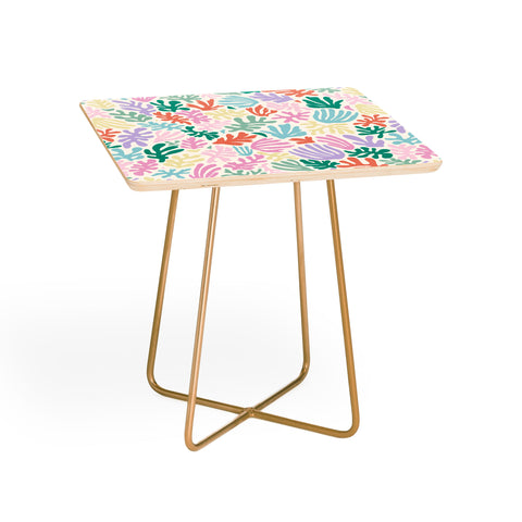 Avenie Matisse Inspired Shapes Pastel Side Table