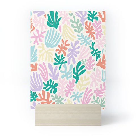 Avenie Matisse Inspired Shapes Pastel Mini Art Print