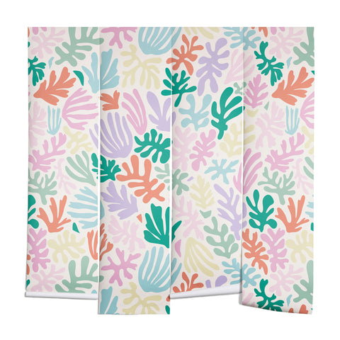 Avenie Matisse Inspired Shapes Pastel Wall Mural