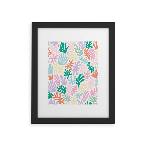 Avenie Matisse Inspired Shapes Pastel Framed Art Print