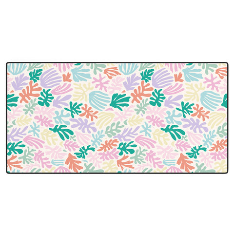 Avenie Matisse Inspired Shapes Pastel Desk Mat
