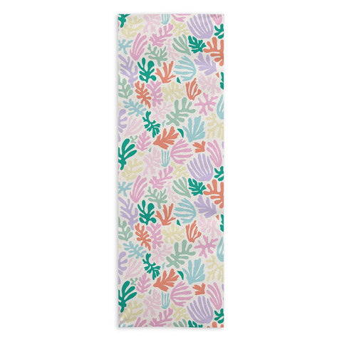 Avenie Matisse Inspired Shapes Pastel Yoga Towel
