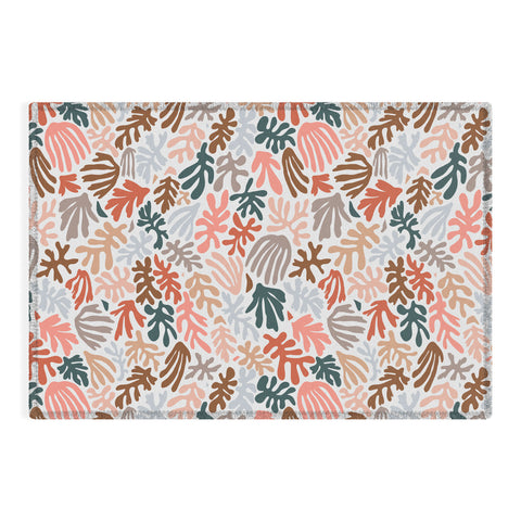 Avenie Matisse Inspired Shapes Outdoor Rug