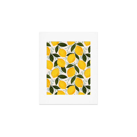Avenie Mediterranean Summer Lemons I Art Print