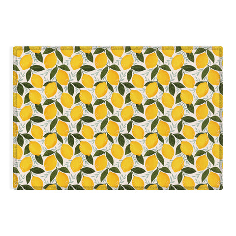 Avenie Mediterranean Summer Lemons I Outdoor Rug