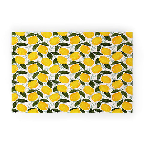 Avenie Mediterranean Summer Lemons I Welcome Mat