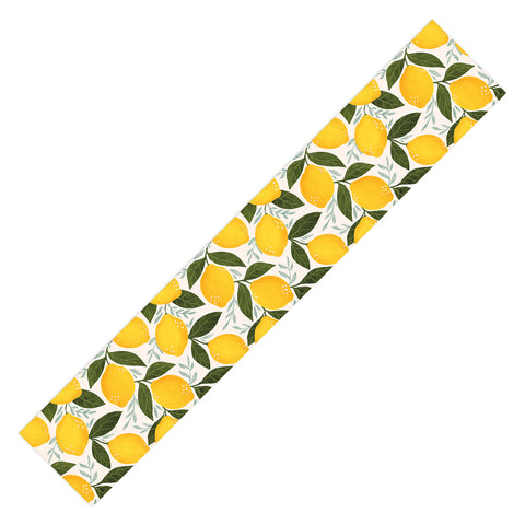 Avenie Mediterranean Summer Lemons I Table Runner
