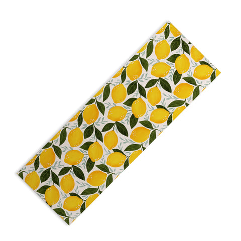 Avenie Mediterranean Summer Lemons I Yoga Mat