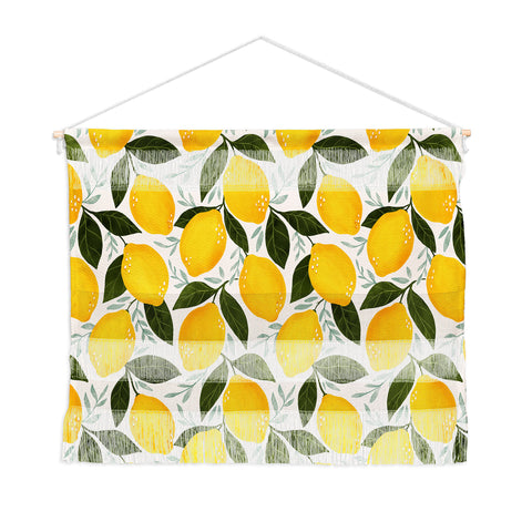 Avenie Mediterranean Summer Lemons Wall Hanging Landscape