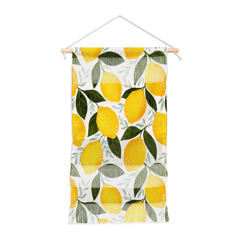 Avenie Mediterranean Summer Lemons Wall Hanging Portrait