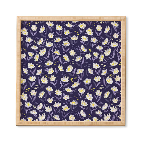 Avenie Midnight Desert Blooms Framed Wall Art