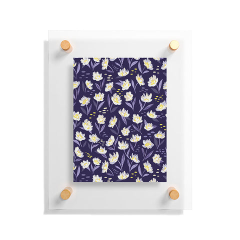 Avenie Midnight Desert Blooms Floating Acrylic Print