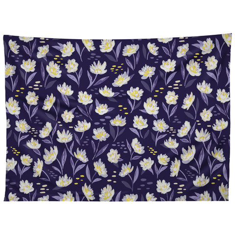 Avenie Midnight Desert Blooms Tapestry