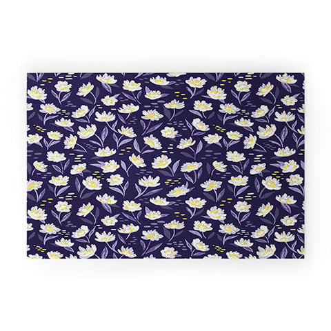 Avenie Midnight Desert Blooms Welcome Mat