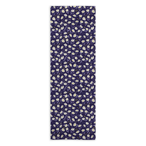 Avenie Midnight Desert Blooms Yoga Towel