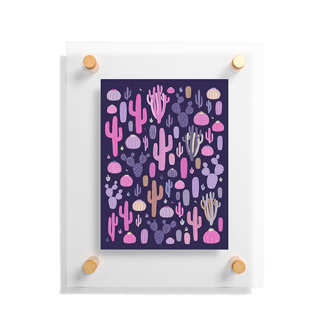 Avenie Midnight Desert Cacti Floating Acrylic Print