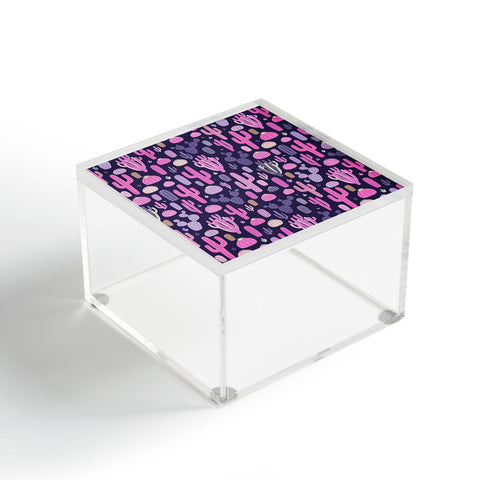 Avenie Midnight Desert Cacti Acrylic Box