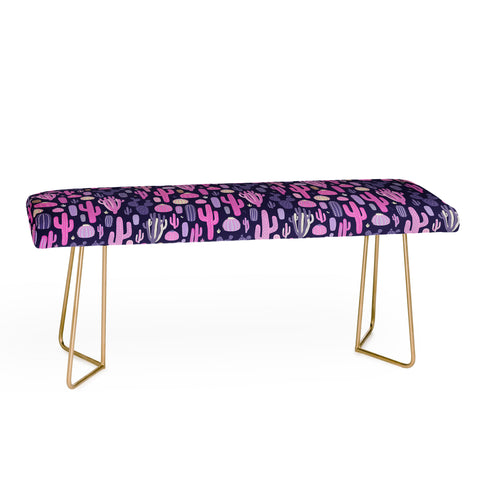 Avenie Midnight Desert Cacti Bench