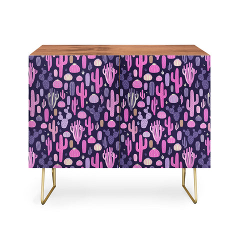 Avenie Midnight Desert Cacti Credenza