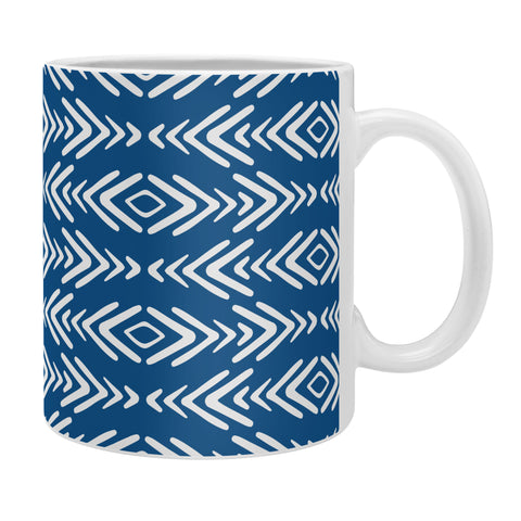 Avenie Minimal Boho Pattern Navy Coffee Mug