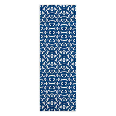 Avenie Minimal Boho Pattern Navy Yoga Towel