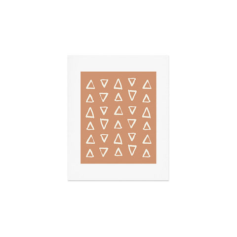 Avenie Modern Boho Triangles Art Print