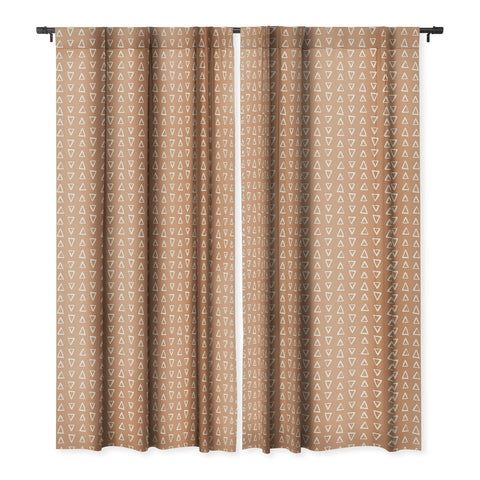 Avenie Modern Boho Triangles Blackout Window Curtain