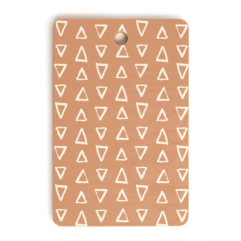 Avenie Modern Boho Triangles Cutting Board Rectangle