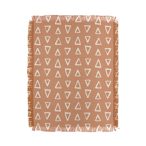 Avenie Modern Boho Triangles Throw Blanket